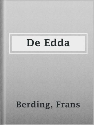 cover image of De Edda